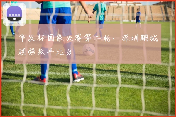 华发杯国象决赛第二轮，深圳鹏城顽强扳平比分